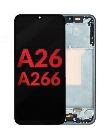 OLED Assembly with Frame for Galaxy A26 (A266/2025) (BLACK) (Aftermarket OLED)