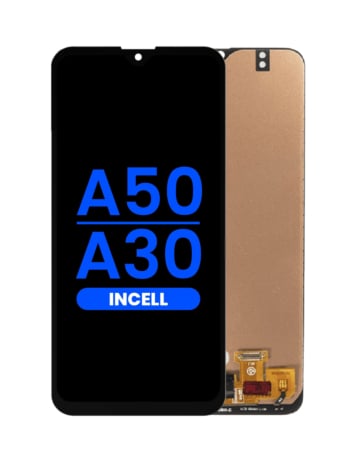 Shop the LCD Assembly without Frame for Galaxy A50 A505 2019 and A30 A305 2019, without fingerprint sensor, Aftermarket Incell.