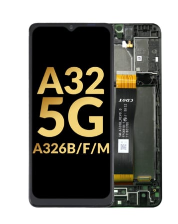 LCD Assembly with Frame for Galaxy A32 5G (A326 B / F / M / 2021) (International Dual Sim) (Service Pack)