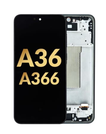 OLED Assembly with Frame for Galaxy A36 (A366/2025) (BLACK) (Premium)