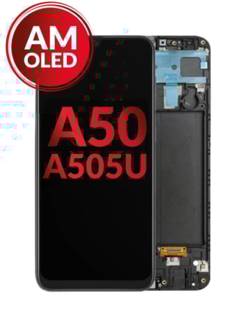 OLED Assembly with Frame for Galaxy A50 (A505U / 2019) (Aftermarket OLED)