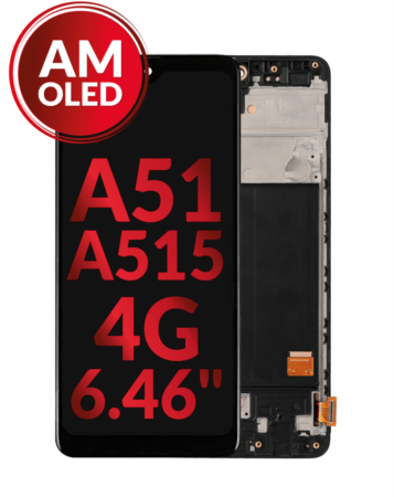 OLED Assembly with Frame (6.46") for Galaxy A51 4G (A515 / 2019) (Aftermarket OLED)