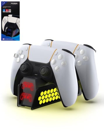 Dobe Dual Vertical Charger for PlayStation 5 Controllers (Only Ground Shipping)