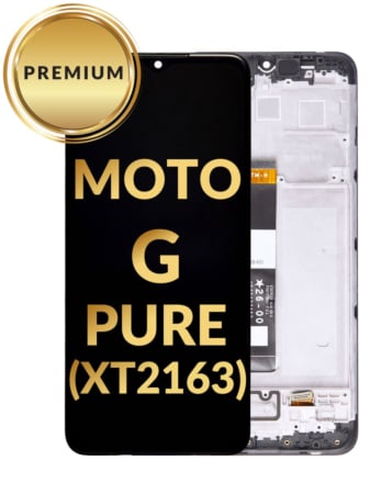 LCD Assembly with Frame for Motorola G Pure (XT2163 / 2021) (Premium)