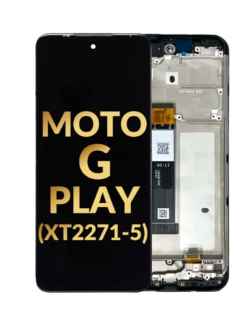 LCD Assembly with Frame for Motorola Moto G Play (XT2271-5 / 2023) (Premium)
