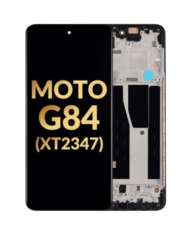 OLED Assembly with Frame for Motorola Moto G84 (XT2347 / 2023) (Premium)