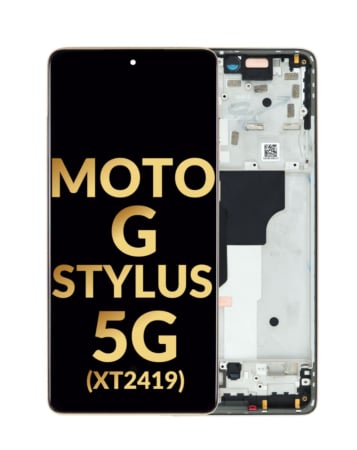 OLED Assembly with Frame for Motorola Moto G Stylus 5G (XT2419 / 2024) (CARAMEL LATTE) (Premium)