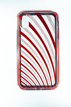 Bling Lines Pattern Hybrid Fusion Bumper Clear Crystal Case - 3 for iPhone XR (Only Ground Shipping)