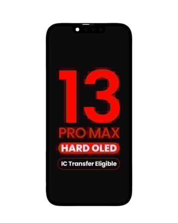 Stock up on the aftermarket QV8 hard OLED assembly for iPhone 13 Pro Max, IC transfer eligible.

