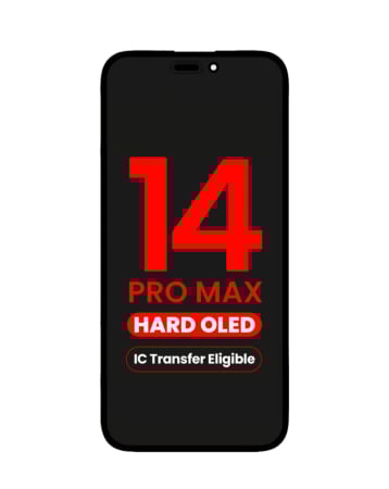 Order the OLED Assembly for iPhone 14 Pro Max, aftermarket QV8 hard, IC transfer eligible.

