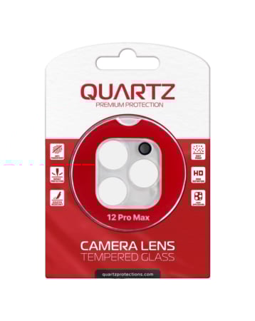 Purchase the QUARTZ Clear Back Camera Tempered Glass for iPhone 12 Pro Max.






