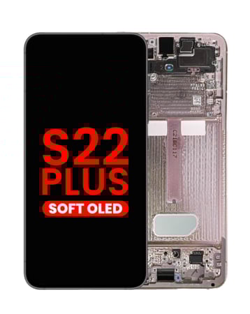 OLED Assembly with Frame for Galaxy S22 Plus (S906) (PINK GOLD) (Aftermarket OLED)