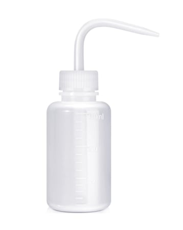 Curved Plastic Squeeze Diffuser Wash Clean Bottle (150ml)