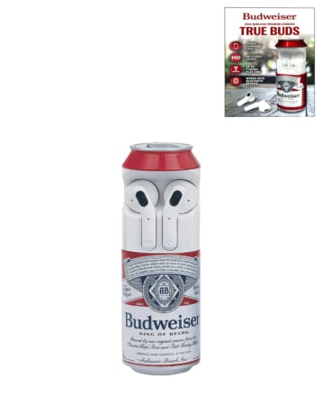 Budweiser True Wireless Can Earbuds (Only Ground Shipping)