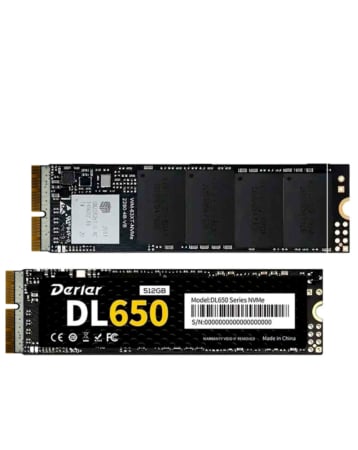 Derlar Series 3 NVME PCIe 3.0 512GB SSD Solid State Drive MacBook Air / Pro (A1465 / A1466 / A1398 / A1425)