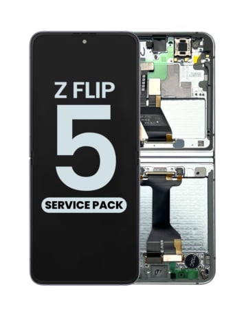 OLED Assembly with Frame for Galaxy Z Flip 5 F731 (GRAPHITE) (US and International) (Service Pack)
