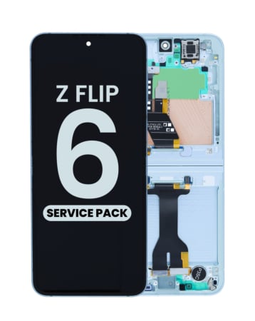 OLED Assembly with Frame for Galaxy Z Flip 6 F741 (BLUE) (US & International) (Service Pack)