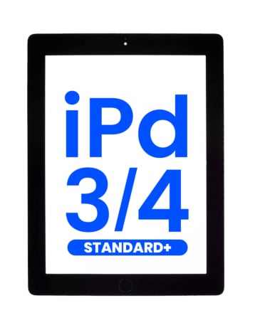 Standard+ iPad 3 / iPad 4 Digitizer Assembly with iPad 4 Home Button (BLACK)