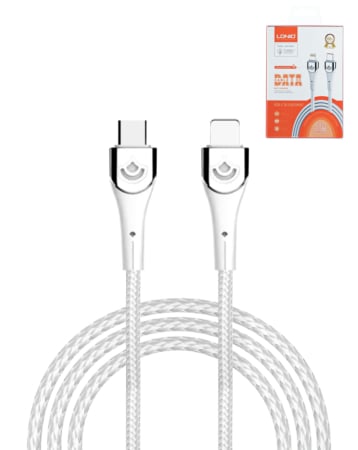 LDNIO LC862I USB C-L Non-MFI Fast Charging Data Cable (WHITE) (6ft) (30W) (Only Ground Shipping)