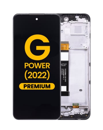 LCD Assembly with Frame for Motorola Moto G Power (XT2165 / 2022) (BLACK) (Premium)