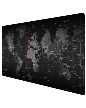 World Map Locked-Edge Mouse Pad (90x40cm) (2mm Thickness) (Only Ground Shipping)