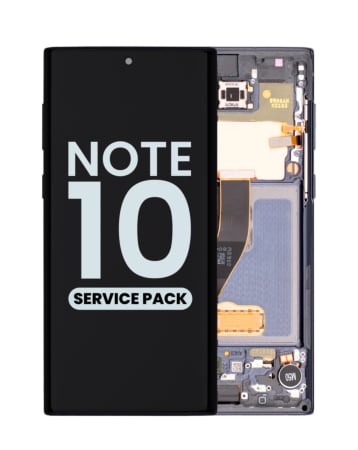 OLED Assembly with Frame for Galaxy Note 10 N970 (AURA BLACK) (Service Pack)