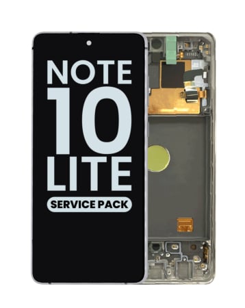 OLED Assembly with Frame for Galaxy Note 10 Lite N770 (AURA GLOW) (Service Pack)