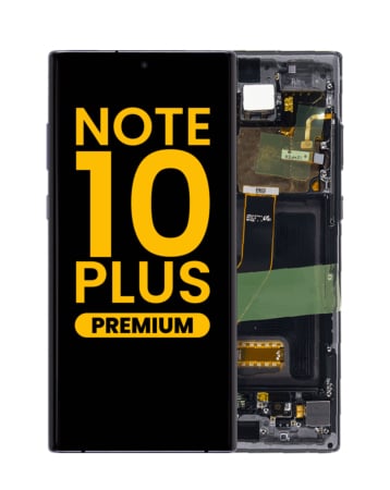 OLED Assembly with Frame for Galaxy Note 10 Plus N975 (AURA BLACK) (Premium)