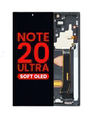 OLED Assembly with Frame for Galaxy Note 20 Ultra N985 / N986 (MYSTIC BLACK) (Aftermarket OLED)
