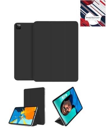 Smart Full Body Magnet Cover - BLACK for iPad Pro 13 (7th / 2024) (Only Ground Shipping)