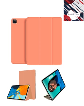 Smart Full Body Magnet Cover - ORANGE for iPad Pro 13 (7th / 2024) (Only Ground Shipping)