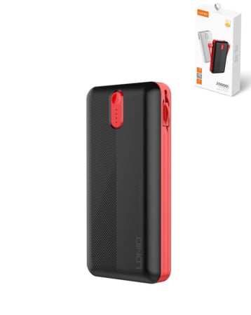 LDNIO PL2014 PowerBank w/ Built-in Cable (BLACK) (20000mAh) (Only Ground Shipping)