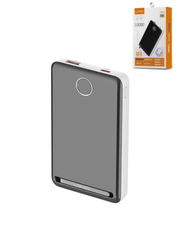 LDNIO PQ17 Magnetic Wireless PowerBank (WHITE) (10000mAh / 22.5W) (Only Ground Shipping)