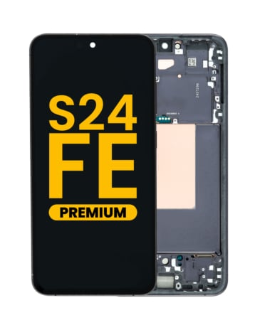 OLED Assembly with Frame for Galaxy S24 FE 5G (S721) (GRAPHITE) (Premium)