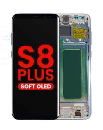 OLED Assembly with Frame for Galaxy S8 Plus (G955) (CORAL BLUE) (Aftermarket OLED)