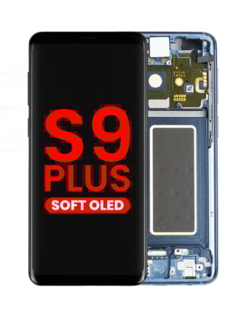 OLED Assembly with Frame for Galaxy S9 Plus G965 (CORAL BLUE) (Aftermarket OLED)
