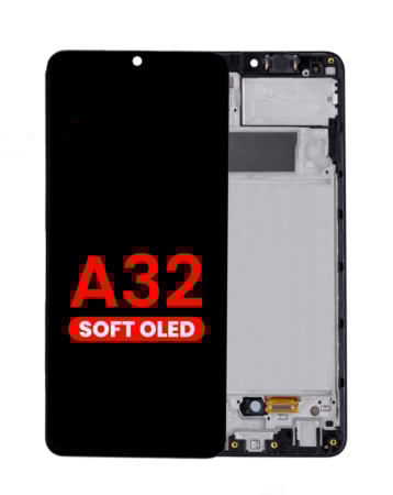 OLED Assembly with Frame for Galaxy A32 4G (A325 / 2021) (Aftermarket OLED)