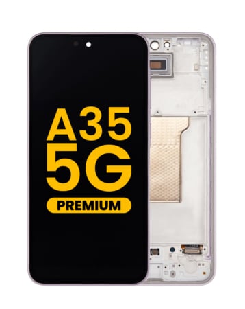 OLED Assembly with Frame for Galaxy A35 5G (A356 / 2024) (AWESOME LILAC) (Premium)
