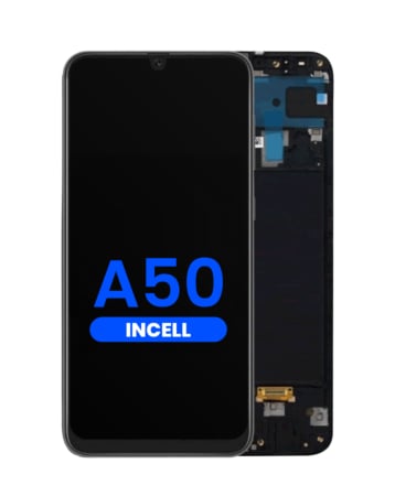 LCD Assembly with Frame for Galaxy A50 (A505U / 2019) (Without Fingerprint Sensor) (Aftermarket Incell)