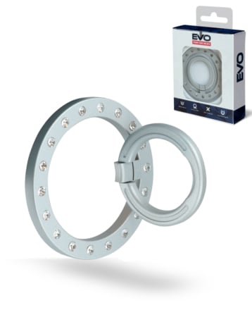 EVO PO1 Magnetic Phone Ring Compatible w/ Wireless Charging - STONE (Only Ground Shipping)