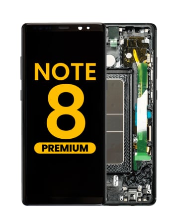 OLED Assembly with Frame for Galaxy Note 8 N950 (MIDNIGHT BLACK) (Premium)