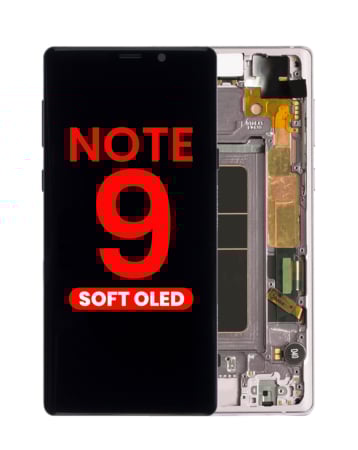 OLED Assembly with Frame for Galaxy Note 9 N960 (LAVENDER PURPLE) (Aftermarket)