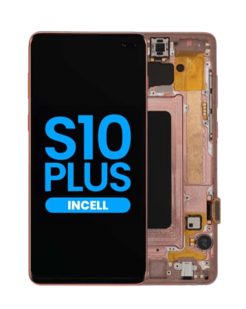 LCD Assembly with Frame for Galaxy S10 Plus (G975) (without Fingerprint Sensor) (FLAMINGO PINK) (Aftermarket)