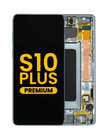 OLED Assembly with Frame for Galaxy S10 Plus (G975) (PRISM BLUE) (Premium)