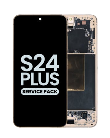OLED Assembly with Frame for Galaxy S24 Plus S926 (SANDSTONE ORANGE) (Service Pack)