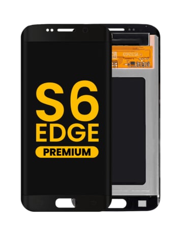 OLED Assembly without Frame for Galaxy S6 Edge (G925) (BLACK) (Premium)