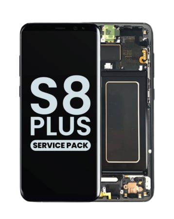 OLED Assembly with Frame for Galaxy S8 Plus G955 (MIDNIGHT BLACK) (Service Pack)