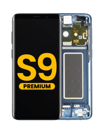 OLED Assembly with Frame for Galaxy S9 (G960) (CORAL BLUE) (Premium)