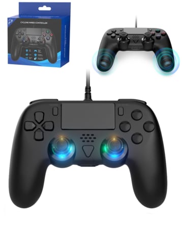 Dobe Wired Controller with Vibrator and Extra Buttons for PlayStation 5 Series (Only Ground Shipping)