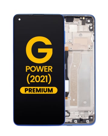 LCD Assembly with Frame for Motorola Moto G Power (XT2117 / 2021) (BLUE) (Premium)